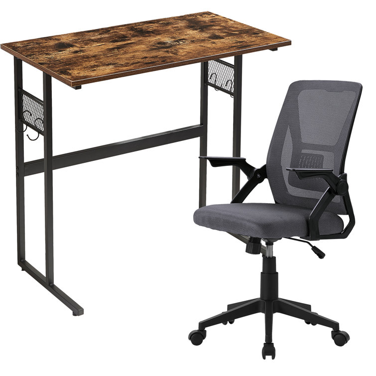 Work desk and best sale chair set for home